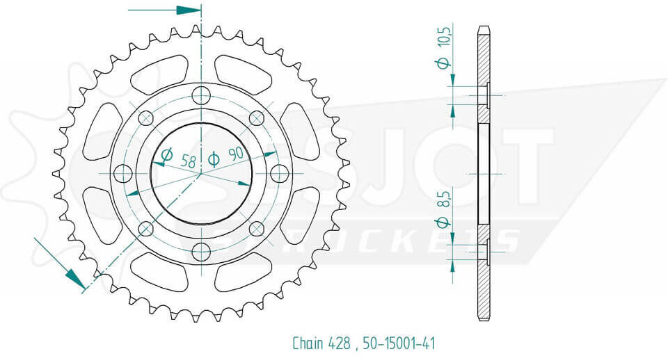 ESJOT Sprocket, 41 dentes