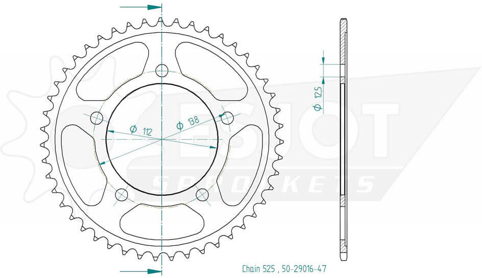 ESJOT Sprocket, 47 dentes