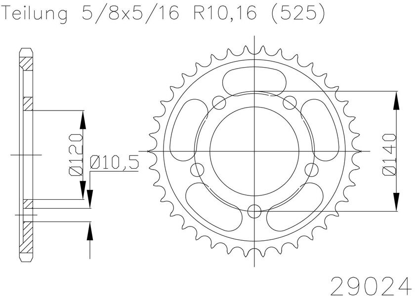 ESJOT Sprocket, 41 dentes