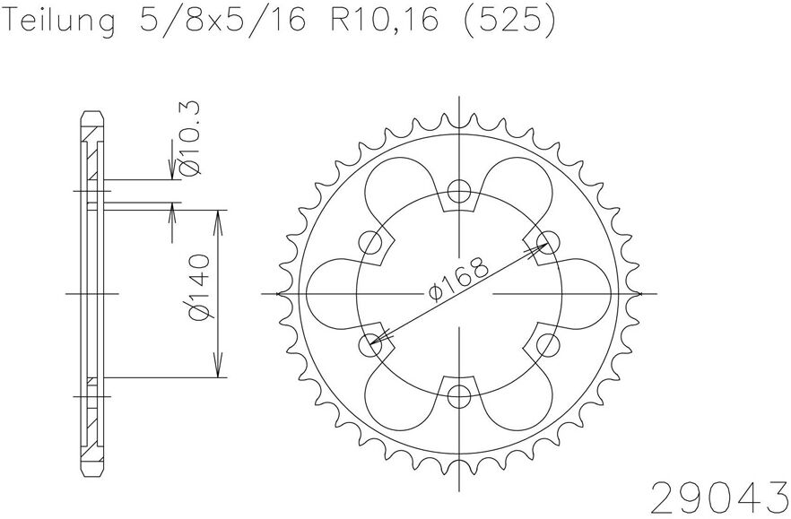 ESJOT Sprocket, 41 dentes