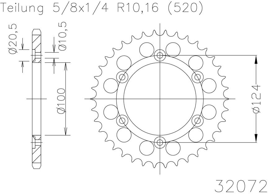 ESJOT Sprocket, 48 dentes