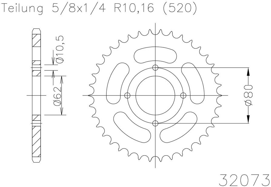 ESJOT Sprocket, 53 dentes