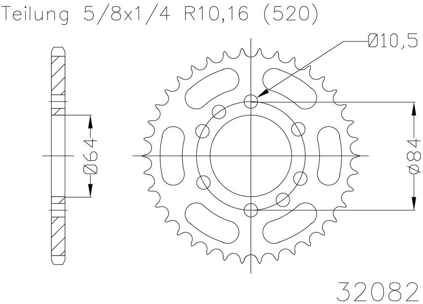 ESJOT Sprocket, 36 dentes