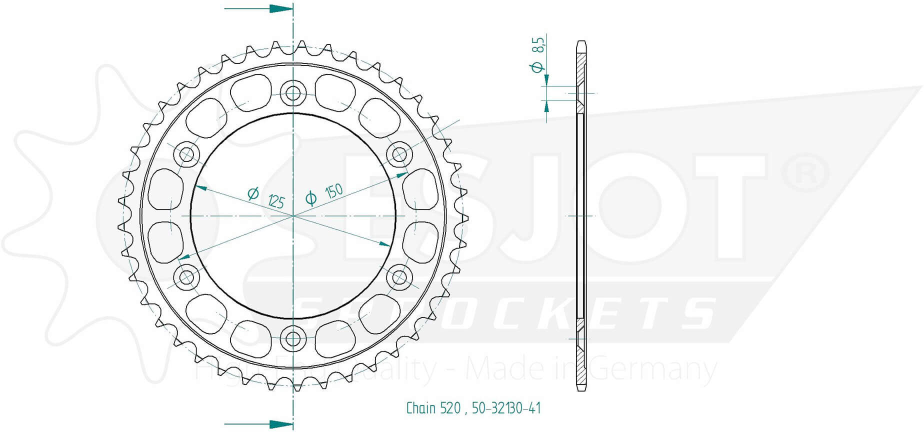 ESJOT Sprocket, 42 dentes