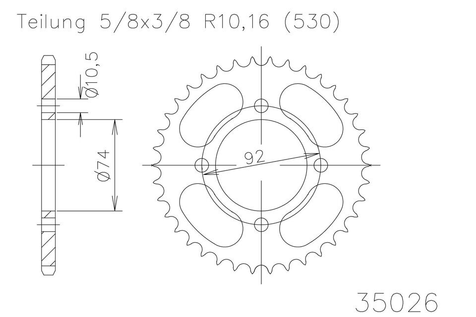 ESJOT Sprocket, 39 dentes