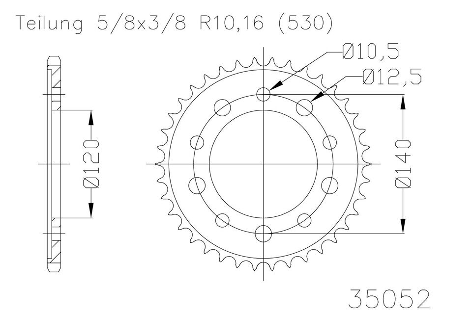 ESJOT Sprocket, 45 dentes