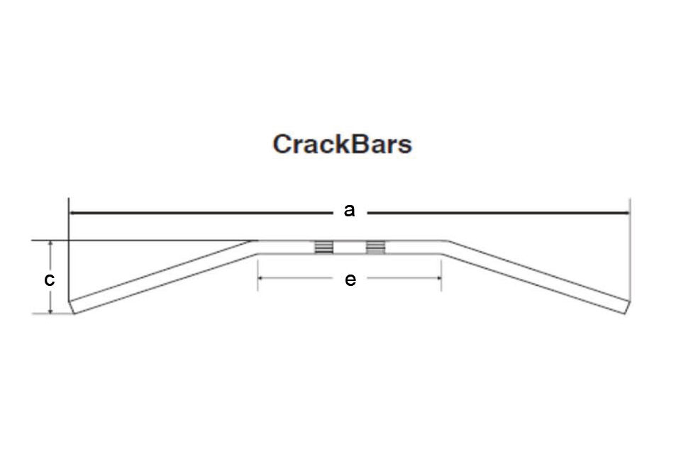 FEHLING Crack-Bar, 850 mm preto