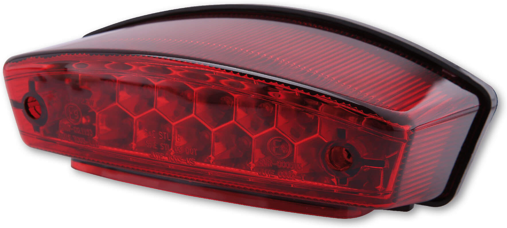 SHIN YO LED lanterna traseira MONSTER, vidro vermelho, E-aprovado