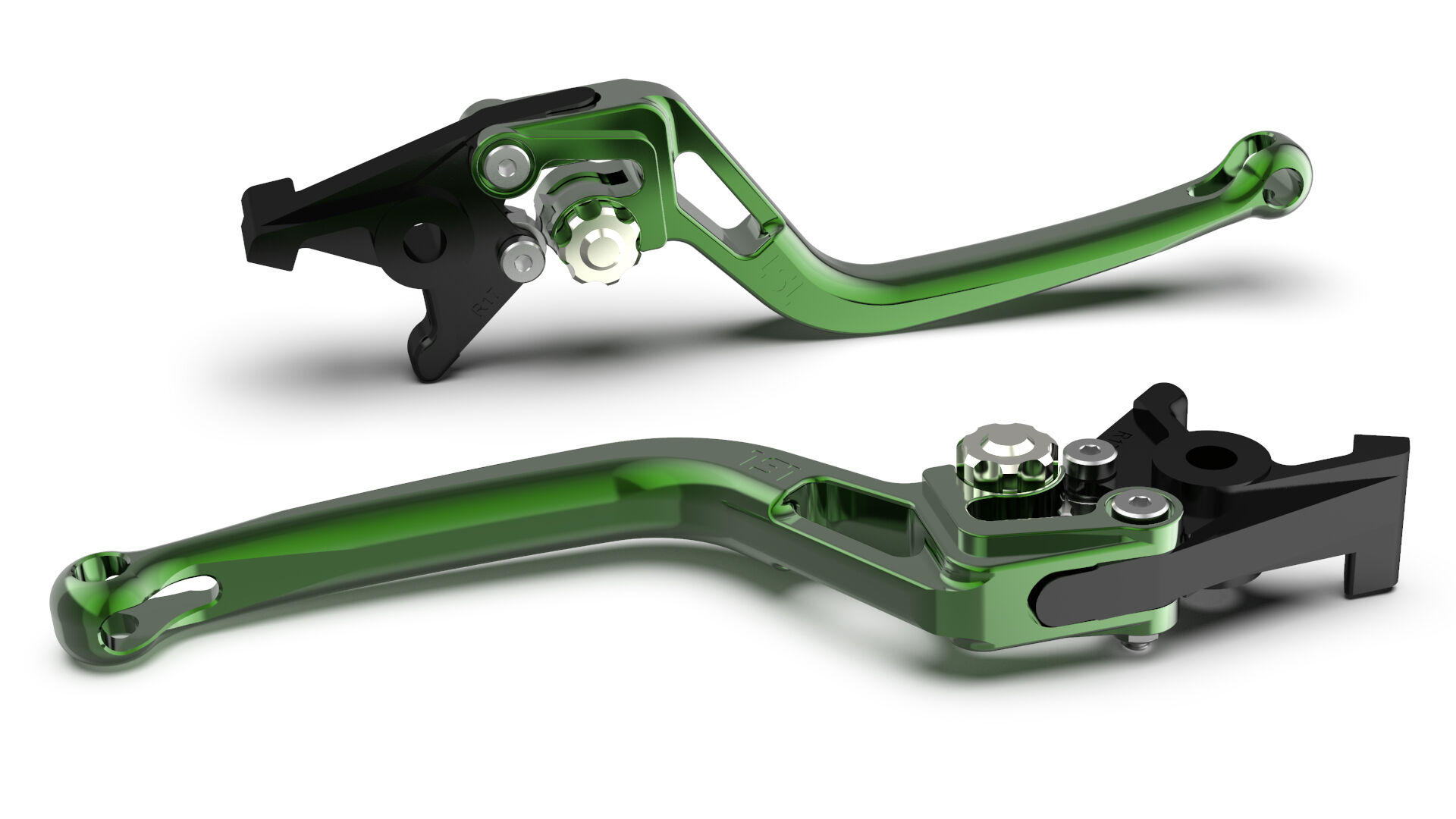 LSL Curva da alavanca de freio  PARA Brembo 15/17/19 RCS, R37R, verde/prata