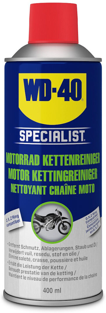 WD-40 Specialist Motorcycle Chain Cleaner 400 ml Limpador de cadeia de motocicletas 400 ml