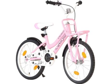 Vidaxl Bicicleta Infantil Com plataforma frontal Rosa (Idade Mínima: 5 Anos - 18'')
