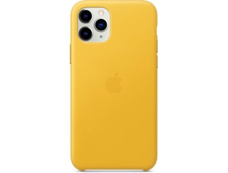 Apple Capa iPhone 11 Pro Leather Amarelo