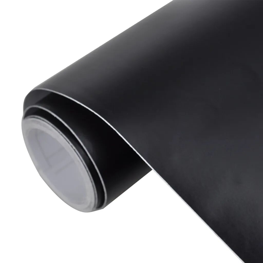 vidaXL Autocolant folie impermeabilă mată Negru 500 x 152 cm