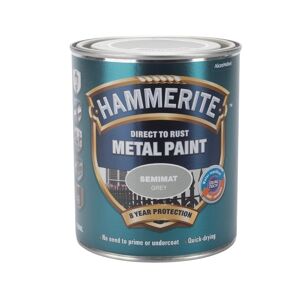 Hammerite Hammarlack slät halvmatt grå, 750 ml
