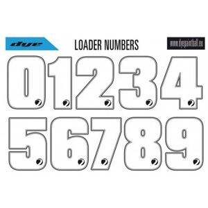 Dye Loader Number Sticker (2 sheets)