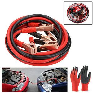 Unbranded HEAVY DUTY 1000AMP CAR VAN JUMP LEADS 4 METRE BOOSTER CABLE & GLOVES