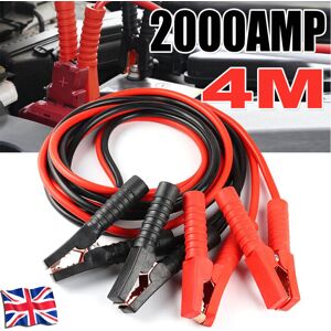 Unbranded 2000AMP Car Van Battery Starter Booster Cables Jumper 4M Jump Leads