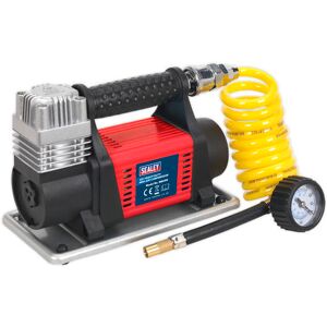 Sealey Sealey MAC04 12V Heavy-Duty Tyre Inflator/Mini Air Compressor 4.5m Hose