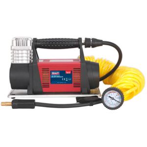 Sealey Sealey MAC06 12V Heavy-Duty Tyre Inflator/Mini Air Compressor 7.5m Hose