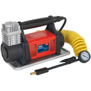 Sealey Sealey MAC07 12V Heavy-Duty Tyre Inflator/Mini Air Compressor 7.5m Hose