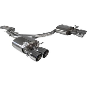 Scorpion Exhausts Scorpion Car Exhaust Half System (Non-Resonated) Polished Daytona - Audi S4 B9 Quattro 3.0T V6 Avant Saloon/Sedan (Non GPF Model) 2017 - 2019