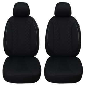  BREMER SITZBEZÜGE Dimensions car seat Covers Compatible with  Ford Focus 4 Driver and Passenger Set from 2018 / car seat Cover Velour  Faux Leather Set of 2 in Black : Automotive