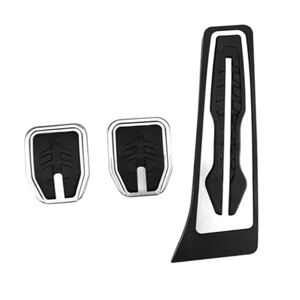 Zcera Pedal Caps Cover For BMW 3 Series G20 G21 2020 2021 2022 Accelerator Gas Brake Pedal Foot Rest Pedal Cover Pads AT Car Pedals Accessories Nonslip Pedal Cover(3Pcs MT)