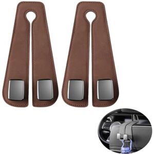 HNZZT Car Seat Back Double Hook for BMW X7 G07 xDrive 40i / 50i / M50i / 30d / 40d / M50d, Foldable Hidden Car Seat Headrest Hook Universal Car Back Seat Headrest Hanger,Brown