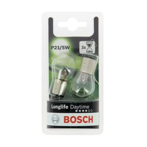 1 987 301 055 Bosch P21/5W (380) Longlife Daytime Car Light Bulbs - 12 V 21/5 W BAY15d - 2 Bulbs
