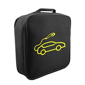 Anloximt Ev Charging Cable Bag Electric Car Cables Carry Case, Car Boot Storage Bag For Ev Electric Cable, Electric Vehicles Charging Cable Organiser, Ideal For Car Jump Leads, Garden Hose Pipes, Square