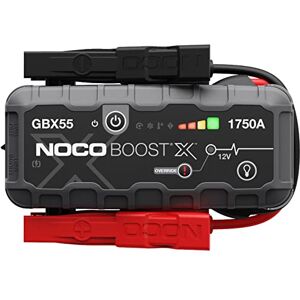 NOCO Boost X GBX55 12V UltraSafe Portable Lithium Car Jump Starter, Heavy-Duty Battery Booster Power Pack, Powerbank Charger and Jump Leads, Gray, 7.5L Petrol and 5.0L Diesel Engines , 1750A