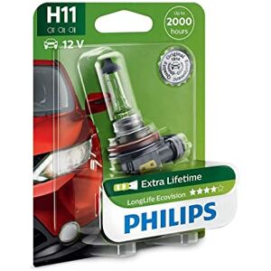 36310430 H11 Philips LongLife EcoVision Halogen 12 V 55 W 4 x Life Fog Lights B1