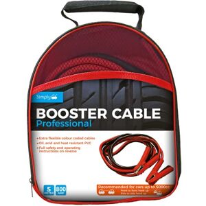 Simply SP800 Professional Jump Booster Cable, 5M, 800 AMP