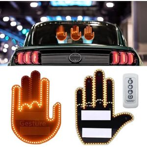 SHAIRMB 2024 New Led Finger Light, Finger Gesture Light with Remote, Funny Gesture  Finger Light, LED Car Back Window Sign Hand, Truck Car Accessories Decor,  Cool Stuff for Man,Men+Women - Compare prices