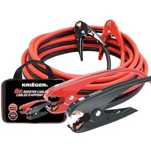 K Kriëger KRIEGER Battery Jump Leads, 8 Meters, 50mm², 800Amp Heavy Duty Booster Cables for Petrol and Diesel Car, SUV, Van, Truck - 8 Mts. Allows You to Jump Start Battery from Behind a Vehicle