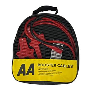5060114614550 AA Insulated Booster Cables/Jump Leads AA4550 - For Petrol/Diesel Engines Up to 3000cc, 3 m Cable, Storage Bag
