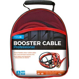 Simply SP400 Professional Jump Booster Cable, 3M, 400AMP