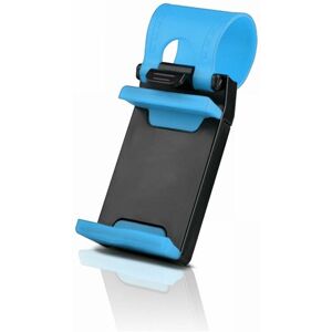 Aquarius Car Steering Wheel Mobile Phone Holder For All Mobiles Blue - One Size