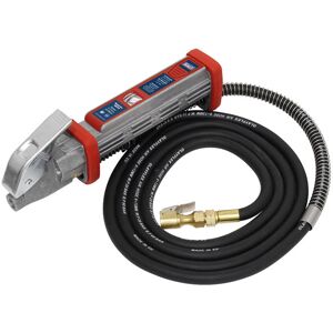 Sealey SA372 Tyre Inflator 2.7m Hose with Clip-On Connector