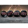 Set of 4 Volkswagen GTI alloy wheel caps 65mm