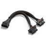 bbfly-B6 OBD II OBD2 16 Pin Splitter Extension 1 x Male and 2 x Female Extension