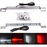 FYUU 12V 30 W Car LED License Plate Light Bar White Reversing Light&Red Braking Light