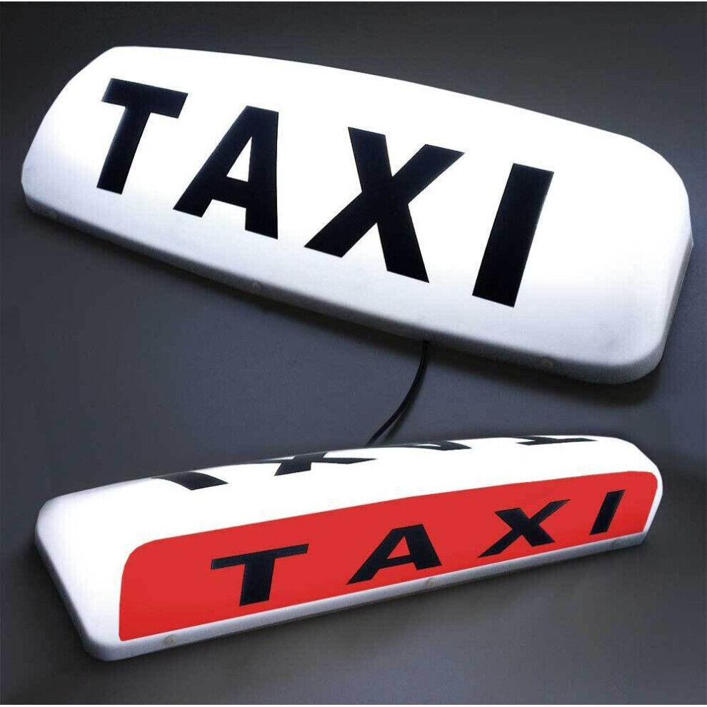 AVT 23" LED MAGNETIC TAXI ROOF SIGN LIGHT WHITE - METER TOPSIGN CAB LIGHT