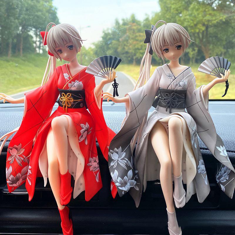 Cliff of love Car Ornaments Car Interior Accessories Hand-made Beautiful Girl Center Console Anime Decoration Car Accessories