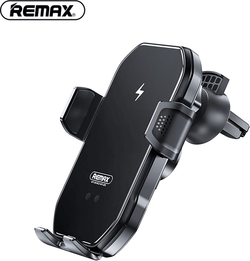 SHEIN Remax Car Phone Charger With Holder, 2 In 1, Car Stuff, Wireless Fast Charging, Type-C Port, Suit For IPhone, XIAOMI, SAMSUNG HUAWEI, Couple Gifts, 2023 New, With International Certification Black Suitable for 4.7-6.7 inch mobile phones