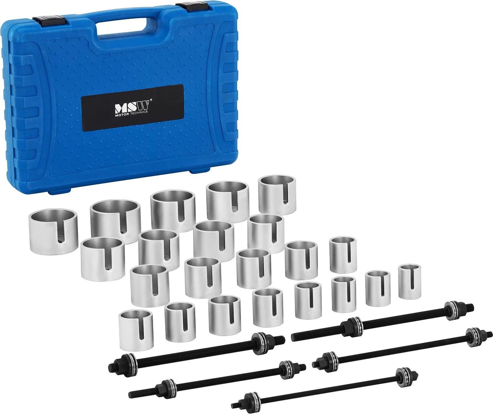 MSW Press and Pull Sleeve Kit for Wheel Bearings and Rubber Bushings - universal MSW-SPS-26