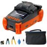 VEVOR Fiber Fusion Splicer 4 Motors, Clad Alignment Fiber Optic Fusion Splicer Kit with 4" Digital LCD Screen, 3 in 1 Optical Fiber Holder, Auto Focus Optical Fiber Cleaver Kit 9s Splicing 9-25s Heating