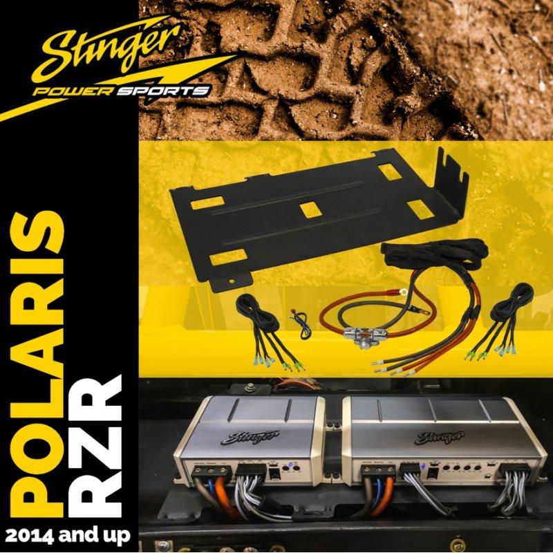 Stinger Off-Road Polaris RZR (2014+) Universal 2/4 Channel Amp Installation Kit