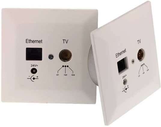 Digital Devices PoLiCoax 500 2er Erweiterungsset - Powerline Unterputzdose Coax DVB-C