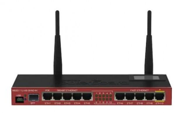 MikroTik RB2011UIAS-2HND-IN - WirelessN 10-Port WLAN-Router - 300mbps